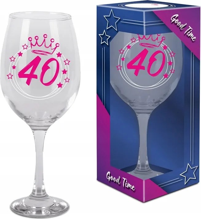 Good Time pohár 580 ml szülinapi 40 év