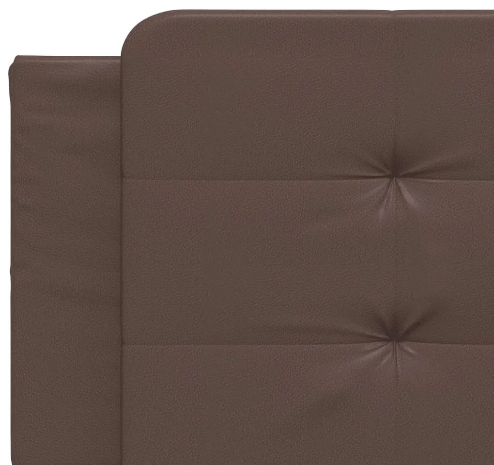 barna műbőr ágykeret matrac nélkül Zadar 200 x 200 cm