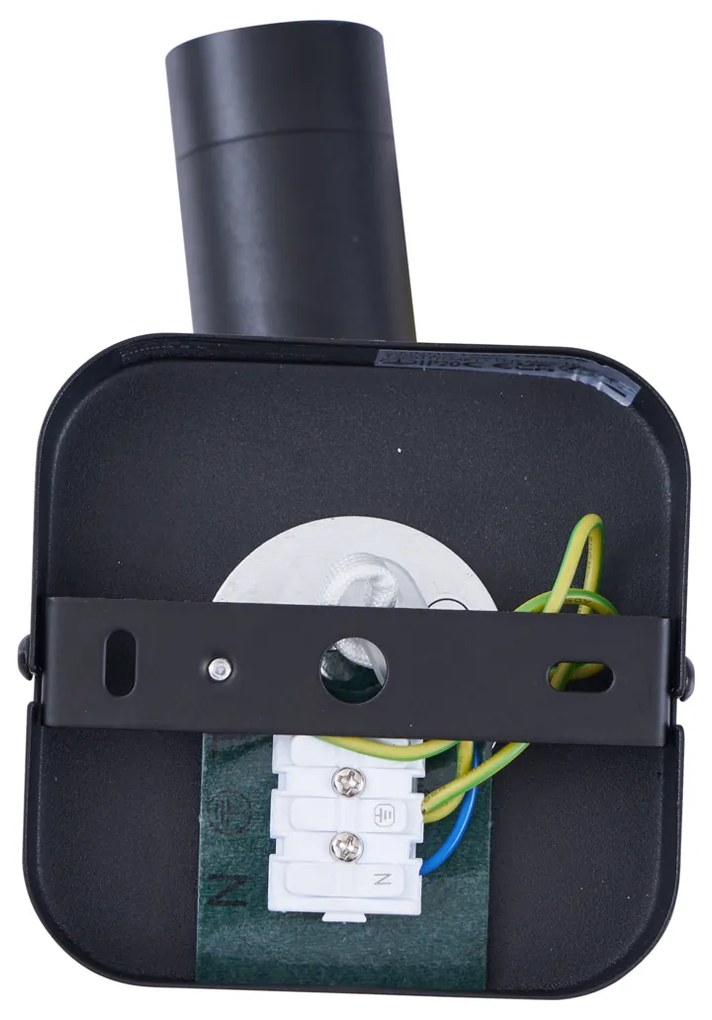 Modern fekete, kerek GU10 35 mm-es, forgatható és dönthető mennyezeti spotlámpa - Kate