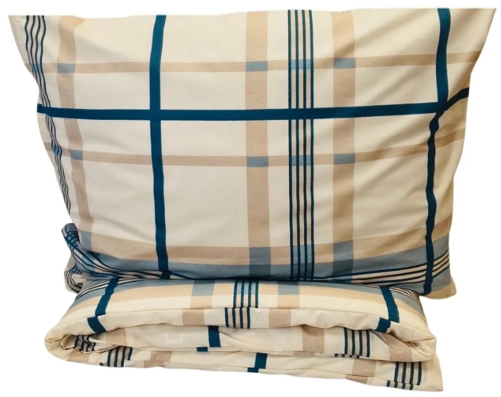 Wood barna pamut ágyneműhuzat 200x140cm+90x70cm TiaHome