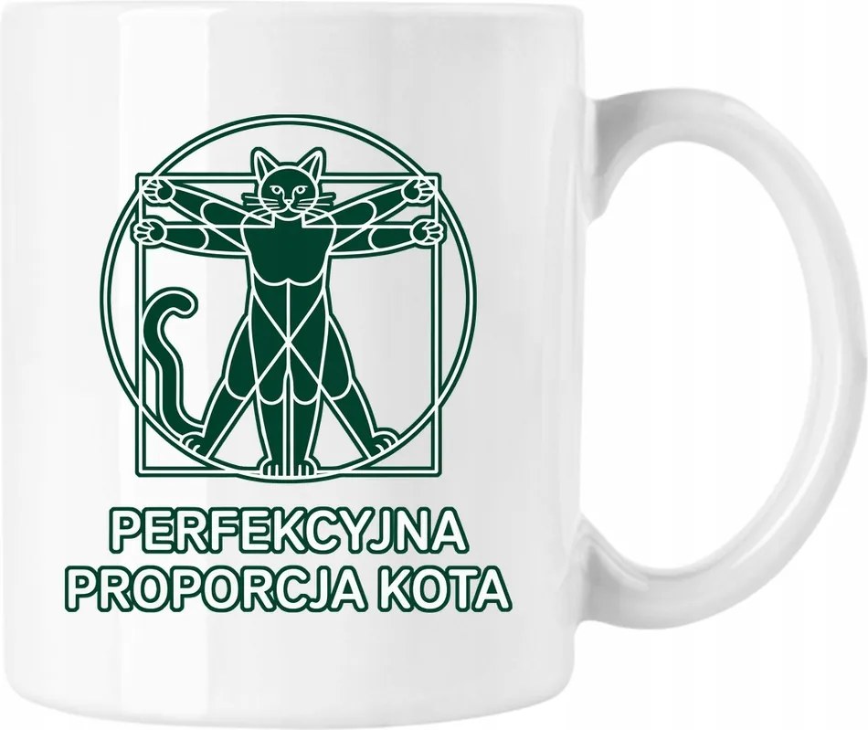 Cica bögre leonardo da vinci 3 fehér 330ml