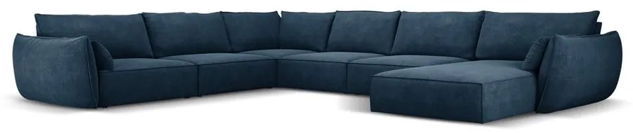 Sötétkék sarokkanapé (bal oldali) Vanda – Mazzini Sofas