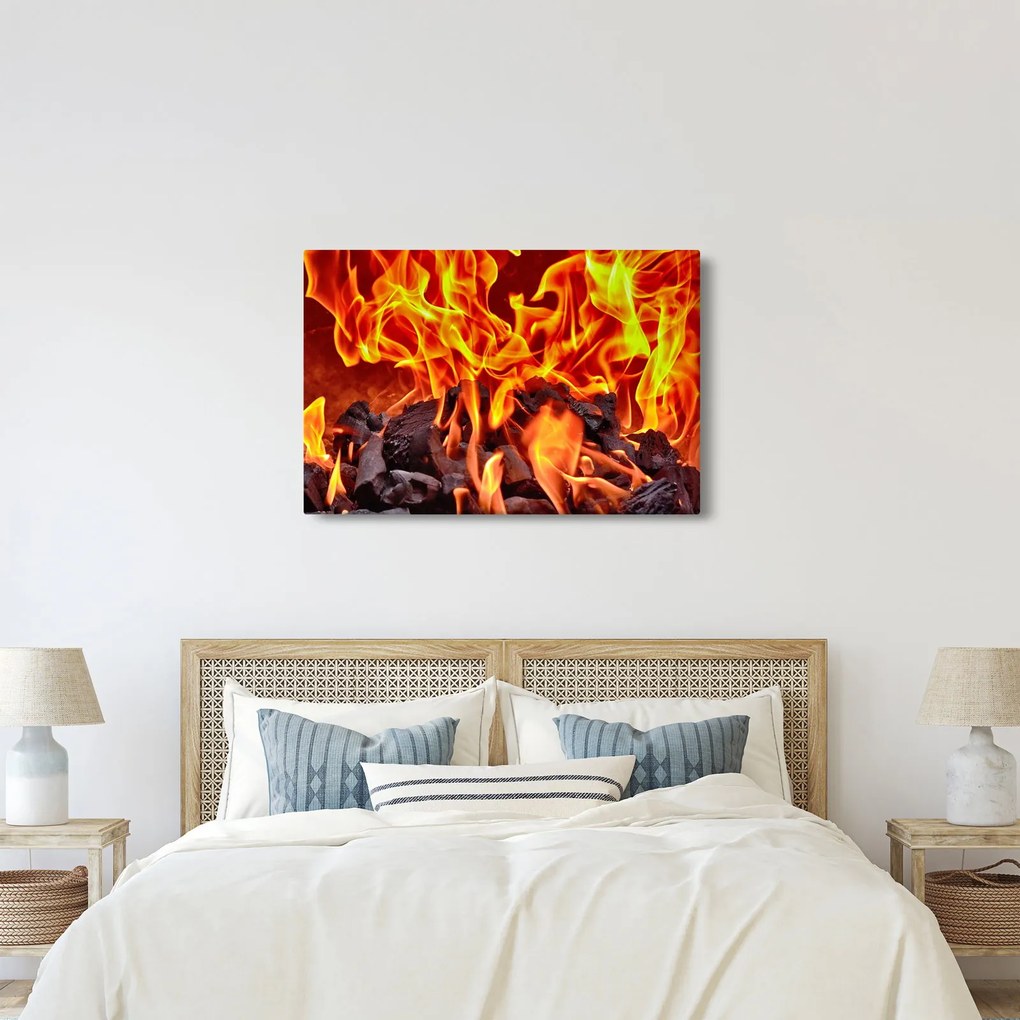 Az égő szén képe (90x60 cm)