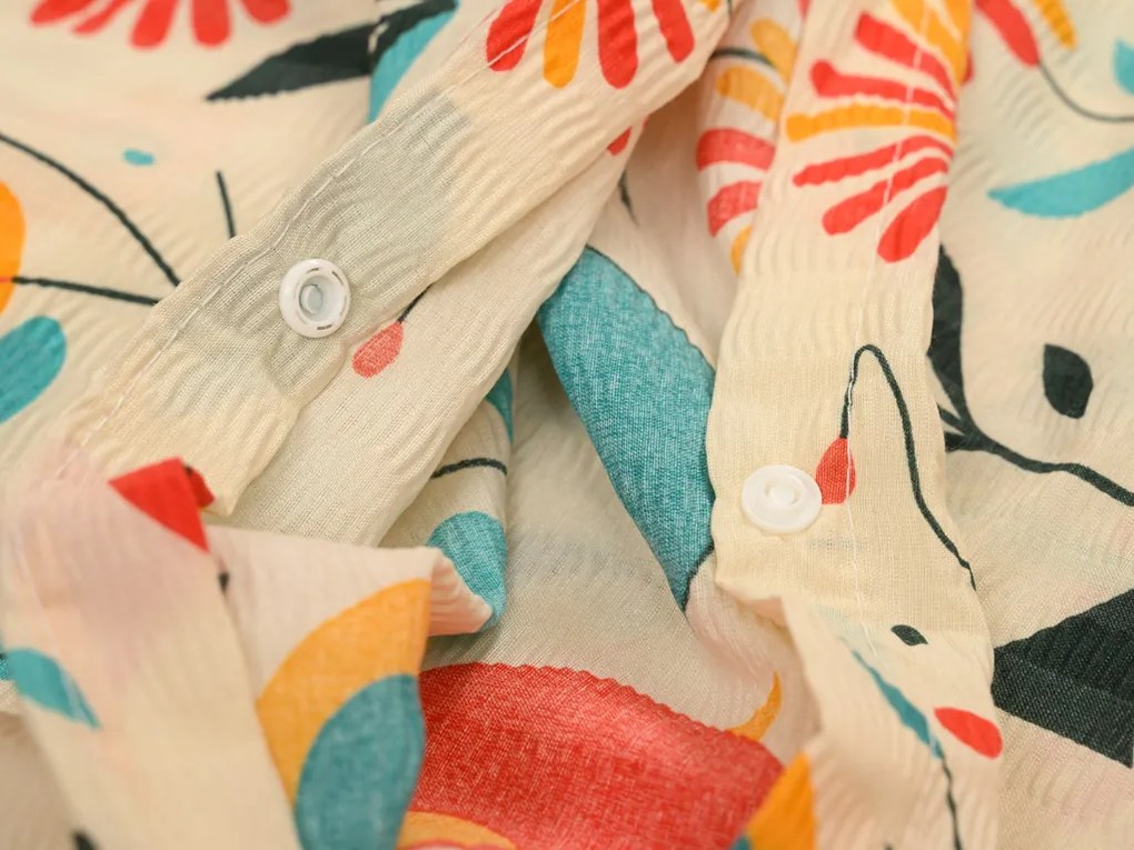 Krep ágynemű RETRO BIRD színes Ágyneműhuzat mérete: 70 x 90 cm | 140 x 200 cm