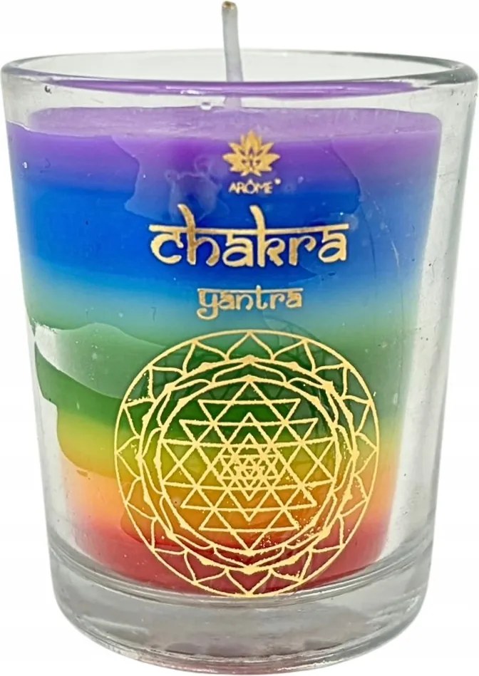 Illatos gyertya Hét Csakra Szantálfa