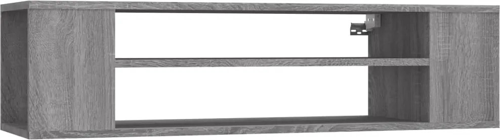 vidaXL szürke sonoma színű szerelt fa függő TV-szekrény 100x30x26,5 cm