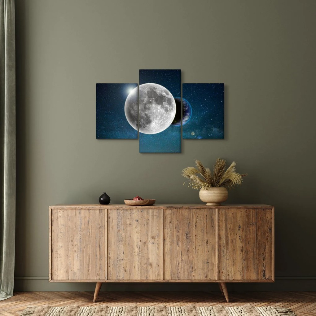 Kép - Föld holdfogyatkozásban (90x60 cm)