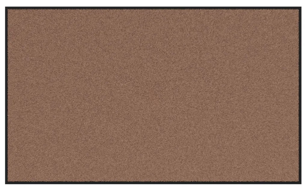 Ajtószőnyeg Barna és fekete 90 x 150 cm Polipropilén és vinil