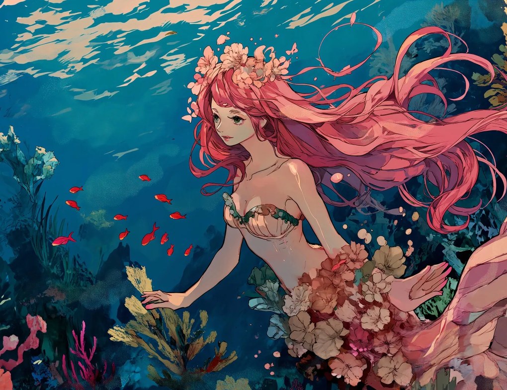 Poszter 65x50cm Óceán nimfája