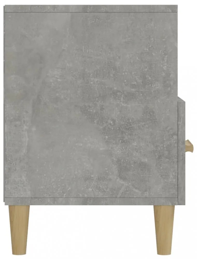 betonszürke szerelt fa TV-szekrény 102 x 36 x 50 cm
