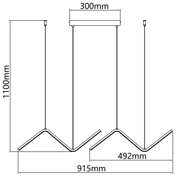 Aigostar - LED Csillár zsinóron LED/23W/230V 2700K