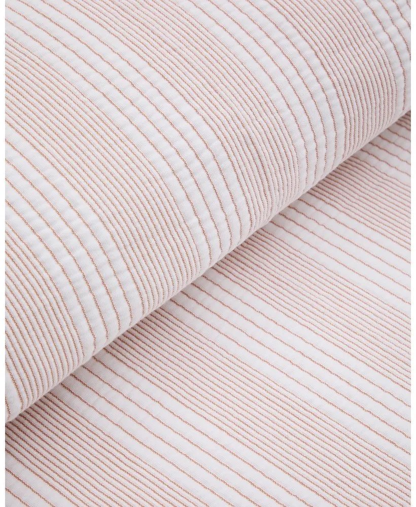 Piros-fehér pamut steppelt ágytakaró 240x260 cm Macie – Kave Home