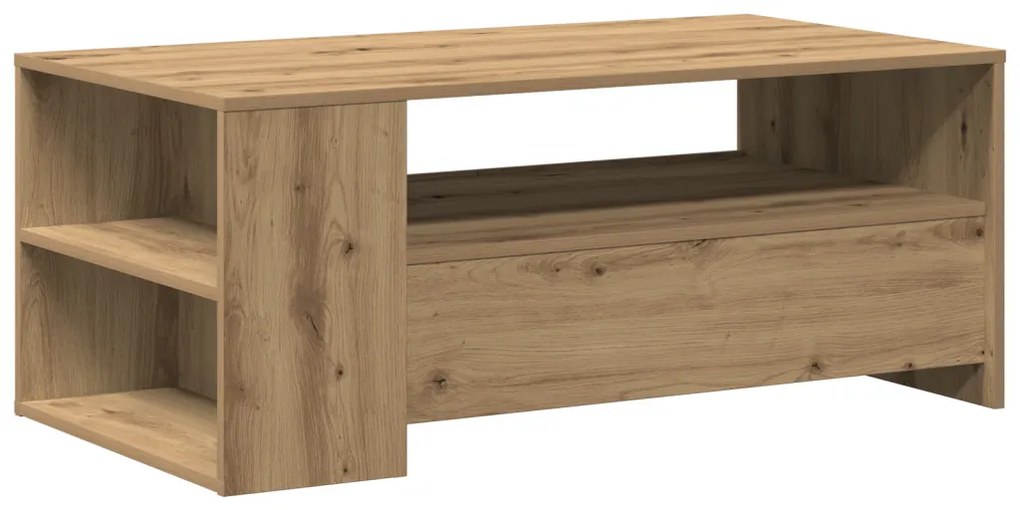Dohányzóasztal - Kézműves tölgy - 102x55x43.5 cm - Mérnök fatömbből készült