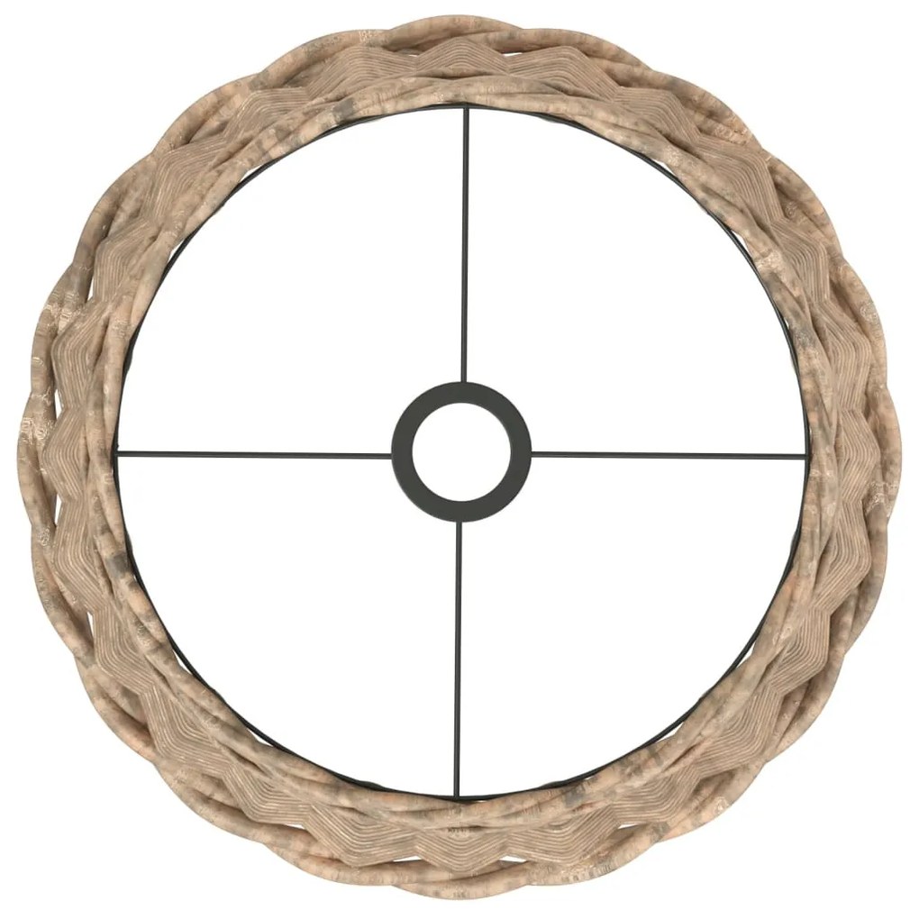 barna fonott mennyezeti lámpaernyő Ø40 x 26 cm