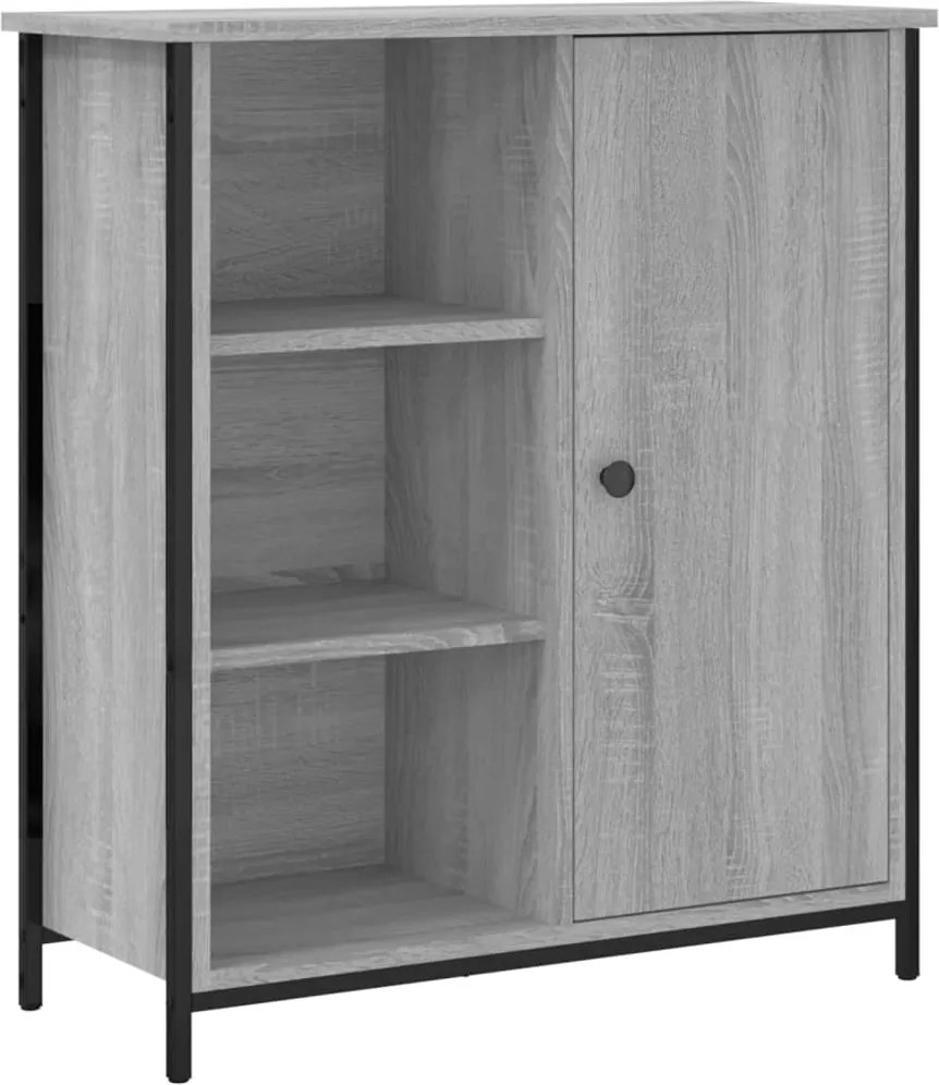 vidaXL szürke sonoma színű szerelt fa tálalószekrény 70 x 30 x 80 cm