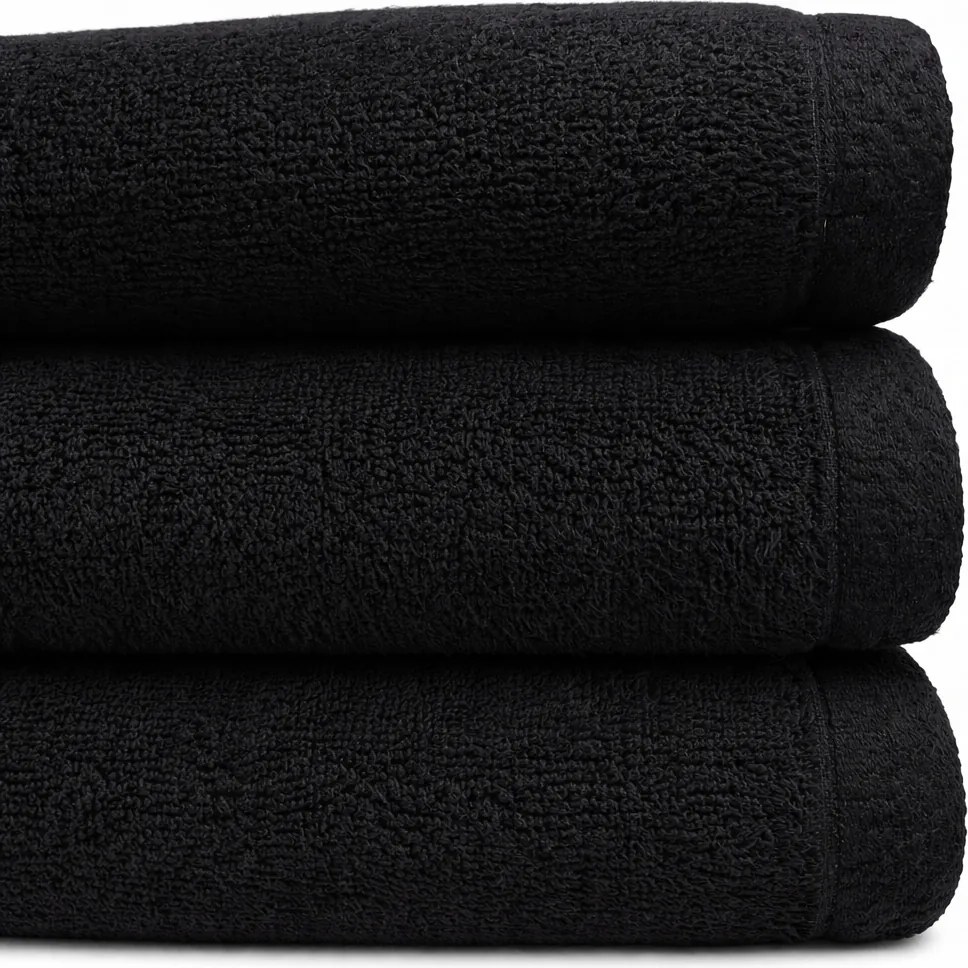 Luximo MrTowel Fürdőlepedő 50x100cm Extra Puhaság 600gsm Fekete