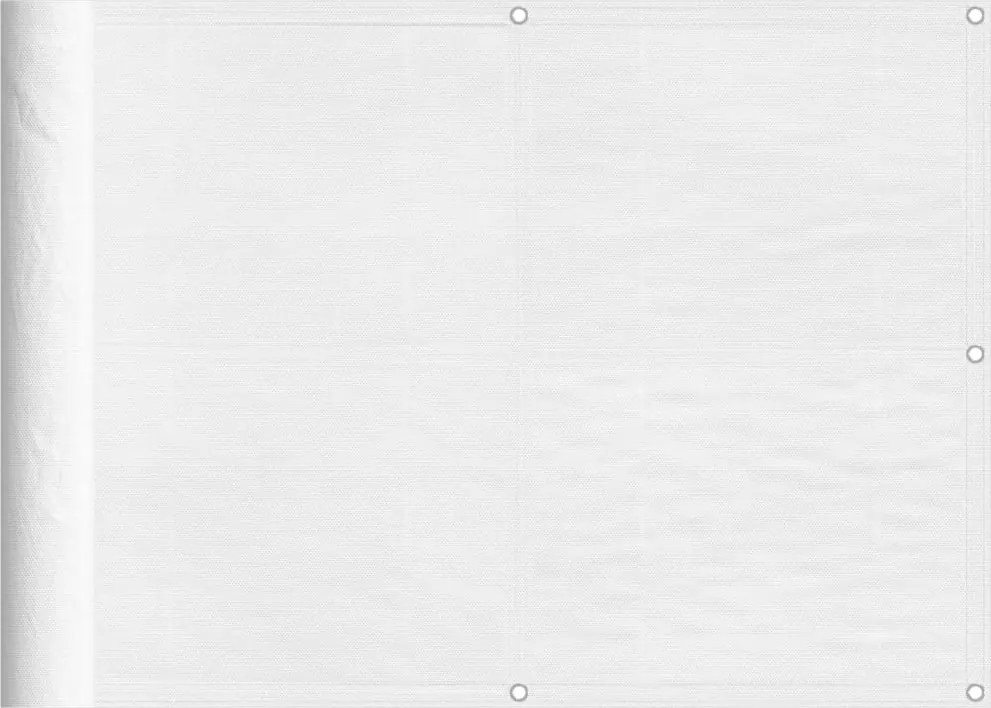 vidaXL fehér 100% oxford poliészter erkélyparaván 75 x 1000 cm