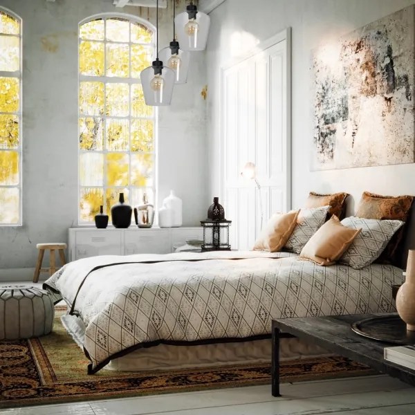 Csillár SANTIAGO 3xE27 / 60W / 230V átlátszó