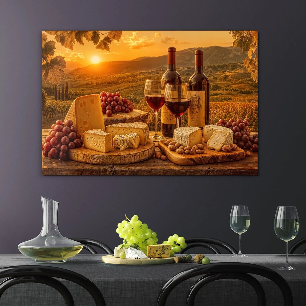 DUBLEZ | Színes fa kép - Toszkán nap