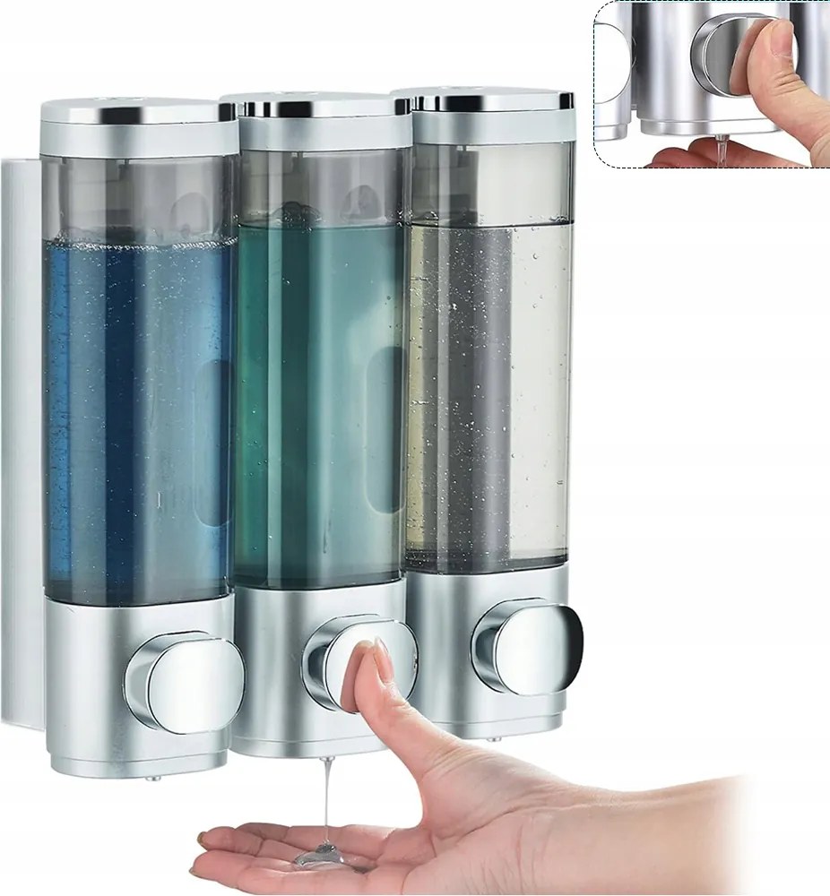 3x Adagoló Folyékony Szappan Adagoló Kézi Tusfürdő Diszperzió