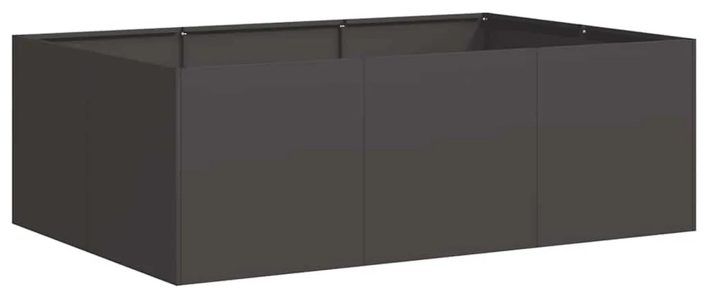 vidaXL ültetőtartó fekete 120x80x40 cm acél