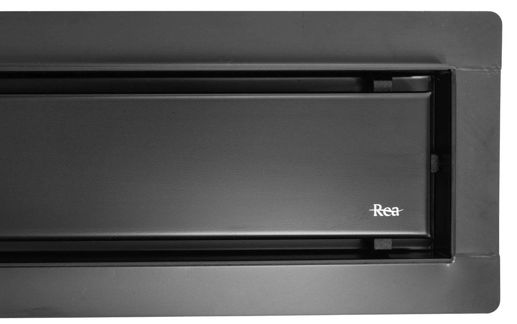 Rea Pure Neox, lefolyócsatorna 80cm, fekete matt, REA-G6604