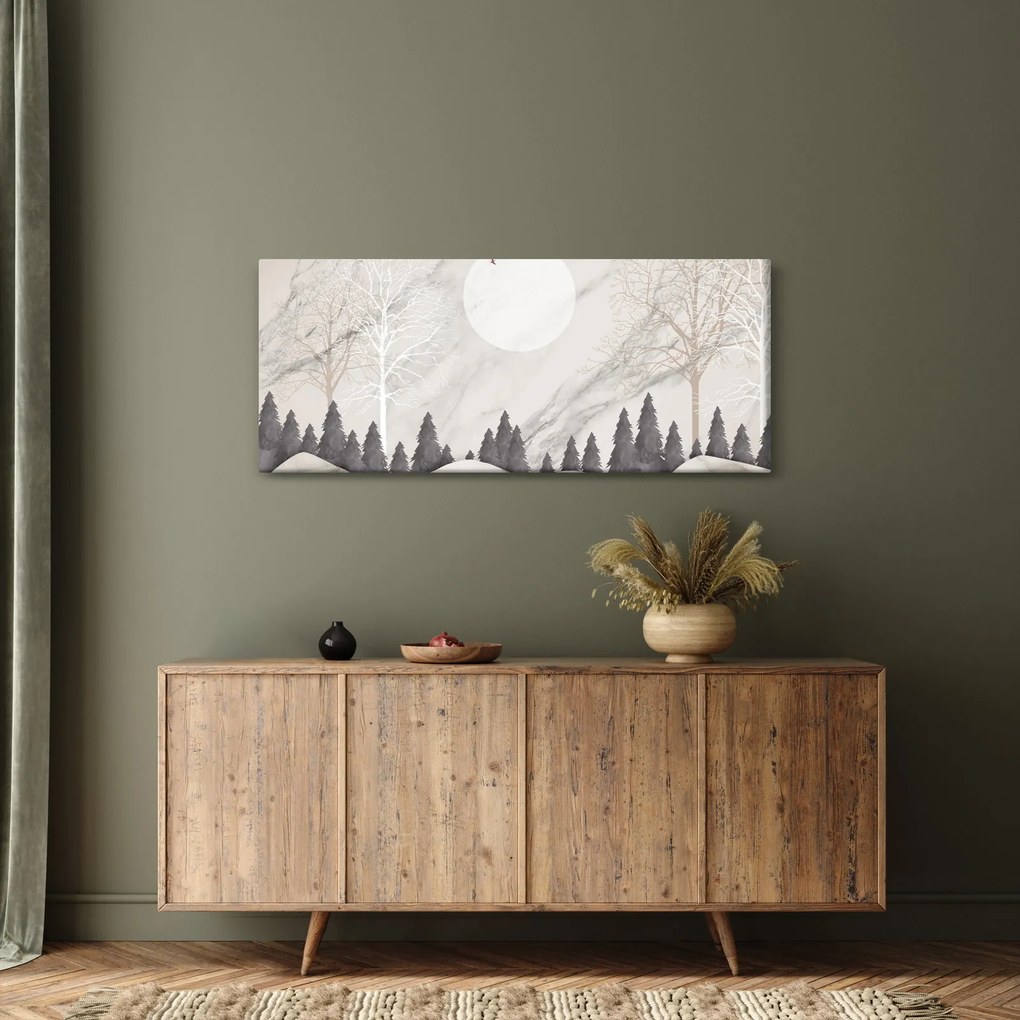 Kép - Téli táj (120x50 cm)