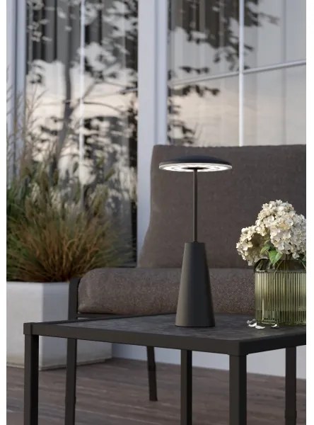 Eglo 900925 - LED Dimmelhető kültéri lámpa PICCOLA 2,8W/5V 5200mAh IP54 fekete