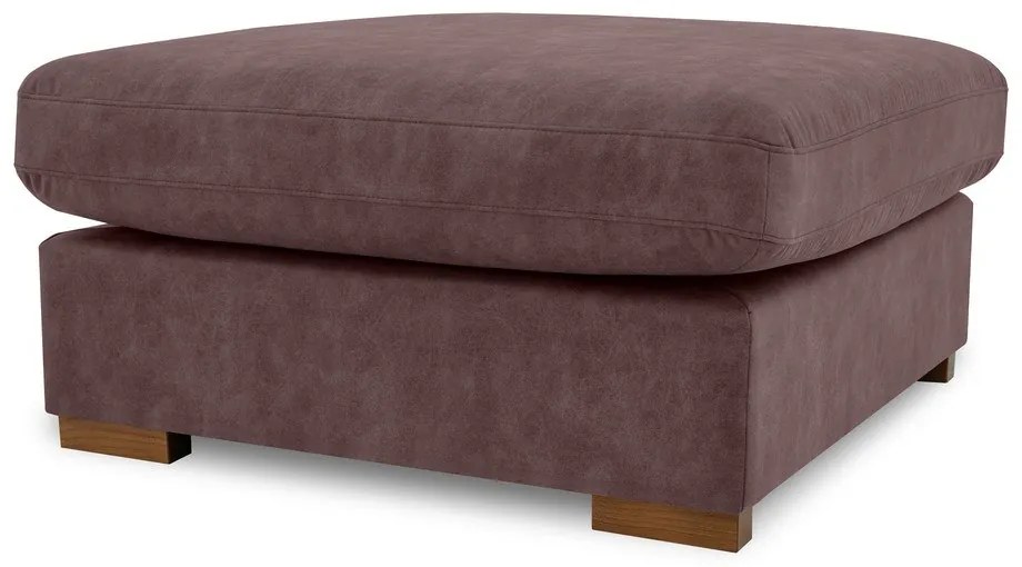 Sötétbarna bőrutánzat lábtartó Hamburg – Scandic