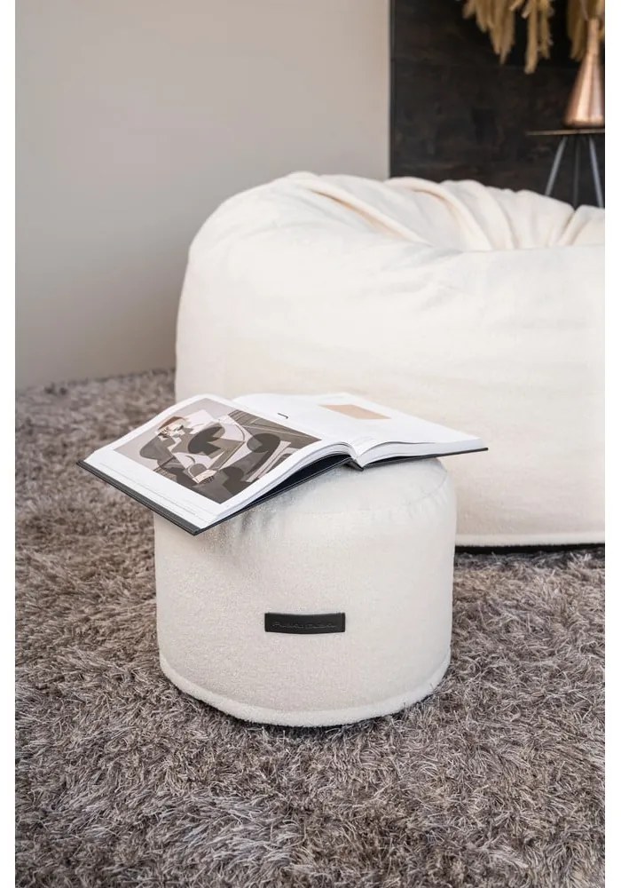 Barna buklé babzsákfotel Mini – SLOWDOWN