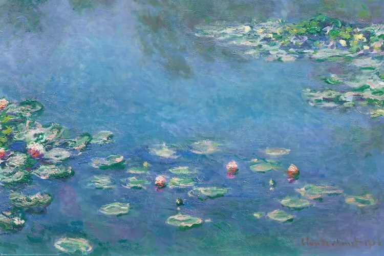 Plakát Claude Monet - Waterlillies