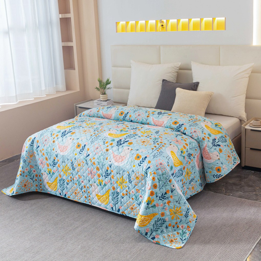 Ágytakaró SPRING TWEET, színes Méret: 170 x 210 cm