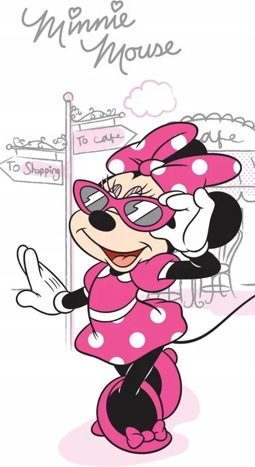 Minnie Pamut Fürdőlepedő Minnie Egér Disney 70x140