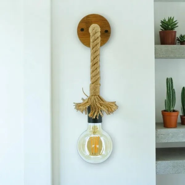 Brilagi - Fali lámpa KOS 1xE27/60W/230V bükkfa