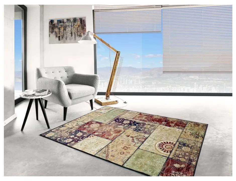 Belga Squares viszkóz szőnyeg, 100 x 140 cm - Universal