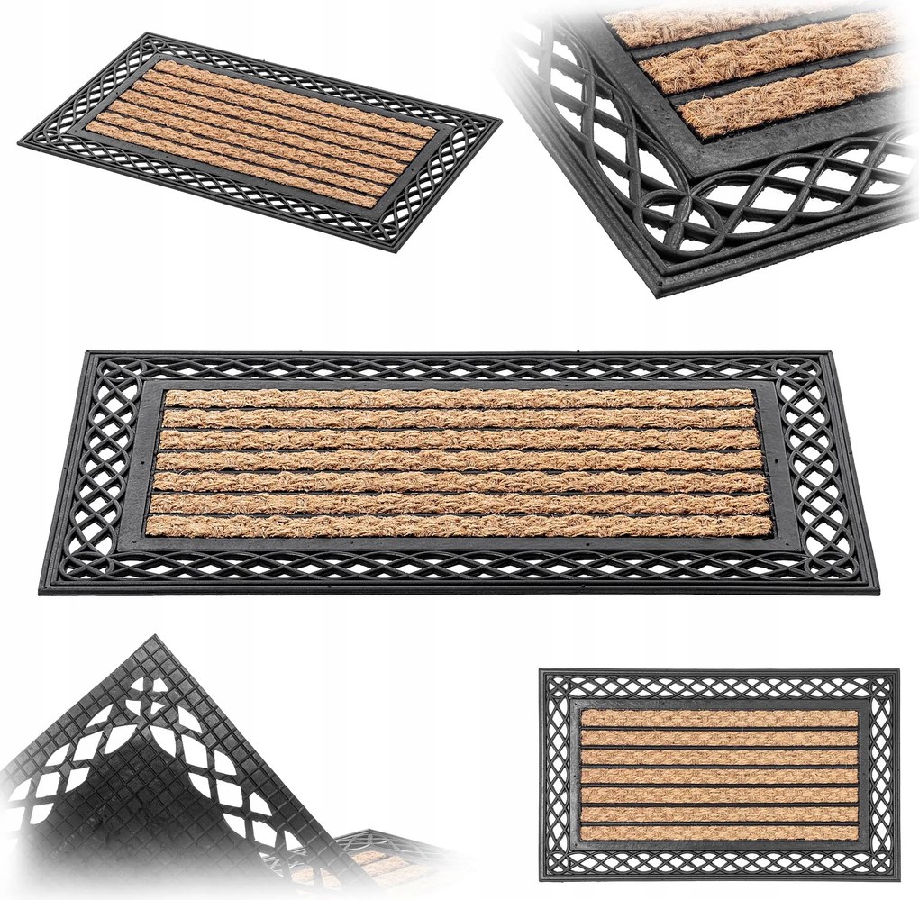 Ablaktörlő Lábtörlő Bejárati Cipőszőnyeg Univerzális 45x75cm Dekoratív