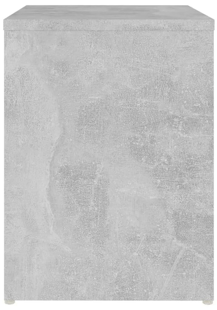 2 db betonszürke szerelt fa éjjeliszekrény 40 x 30 x 40 cm
