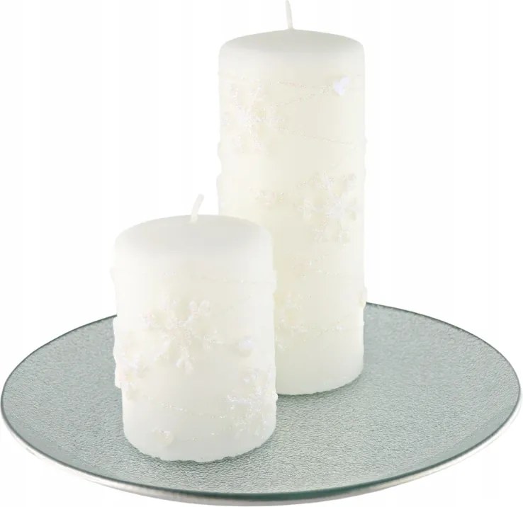 Gyertyatartó állvány ezüst kerek 24,5 cm