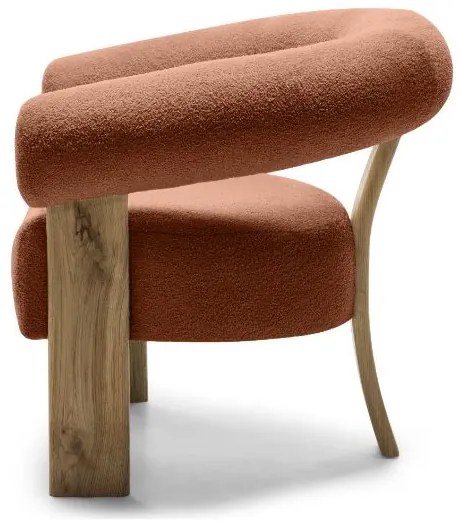 Barna design fotel KOKEI, tölgy
