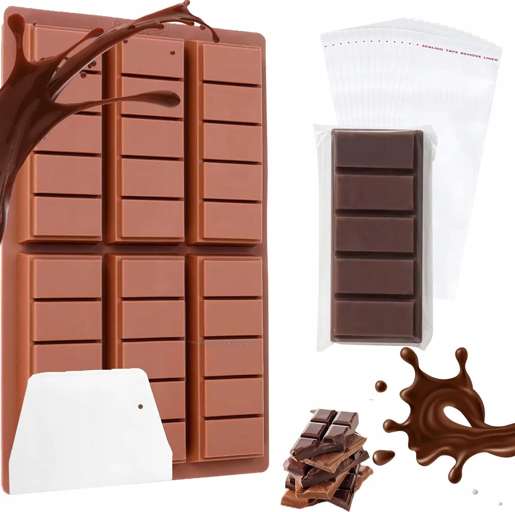 Szilikon Öntőforma Csokoládé Tábla Praliné Jég Viasz Nagy