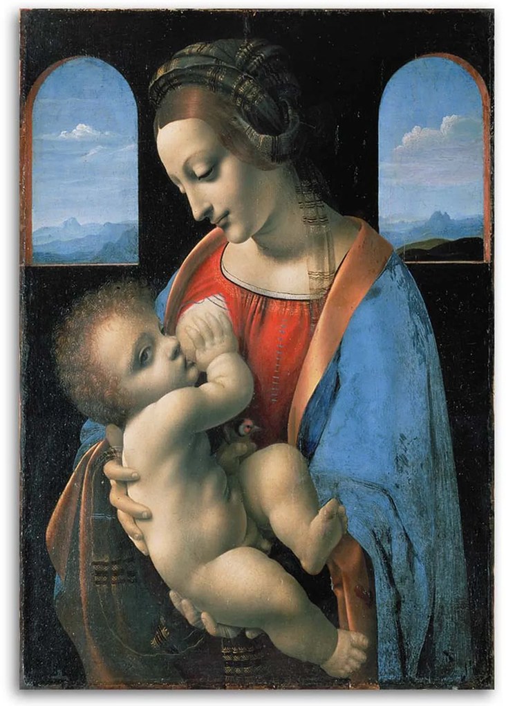 Gario Vászonkép Madonna litta - Leonardo da Vinci reprodukció Méret: 60 x 90 cm