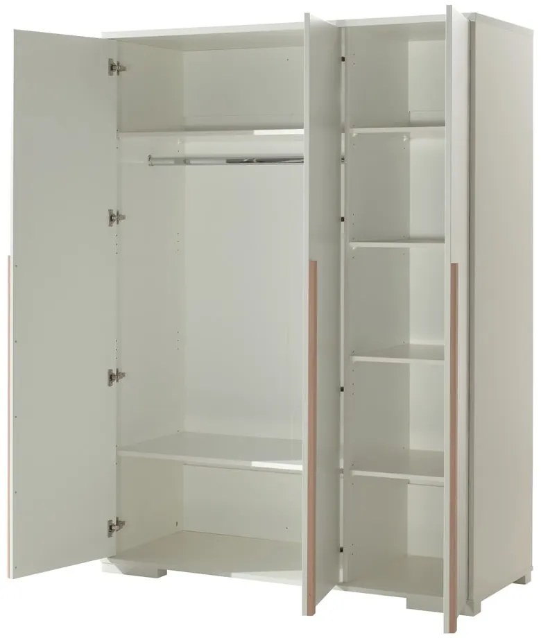 Fehér gyerek ruhásszekrény 146x195 cm London – Vipack