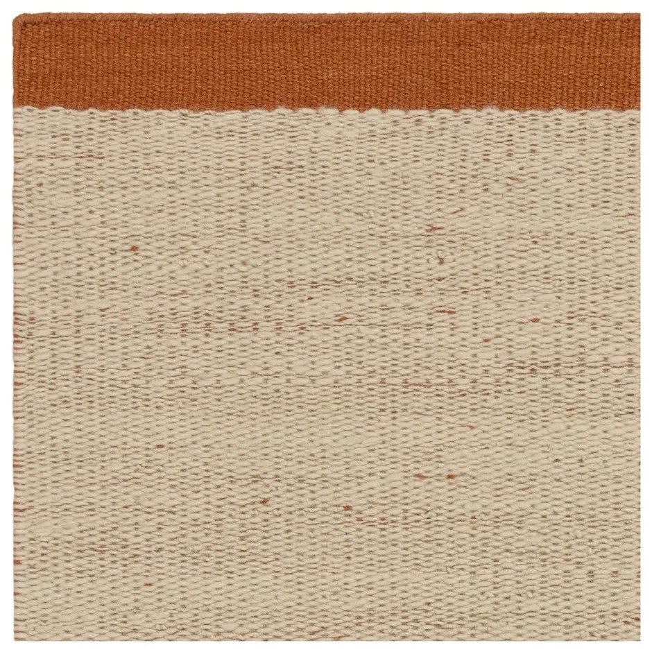 Krémszínű-terrakotta színű kézi szövésű gyapjú szőnyeg 200x290 cm Lima Rust – Asiatic Carpets
