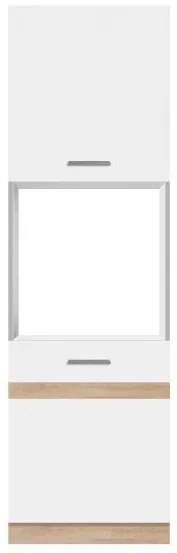 Salandra magas konyhaszekrény sütőhellyel S60 Fehér N