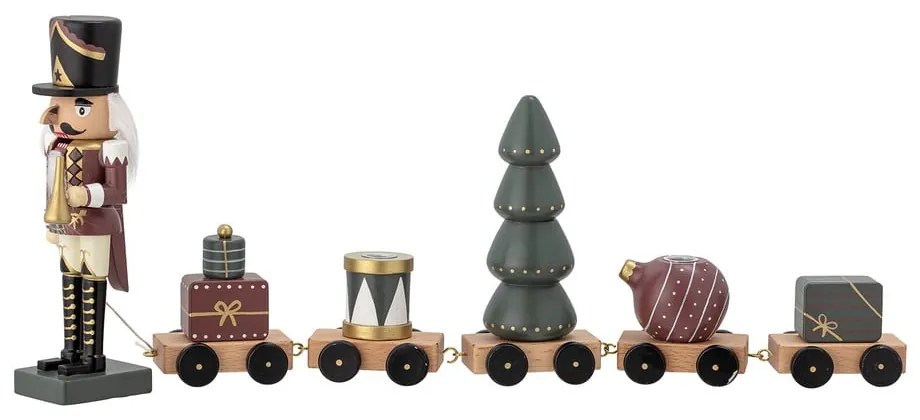 Fa gyertyatartó karácsonyi mintával Vadim – Bloomingville