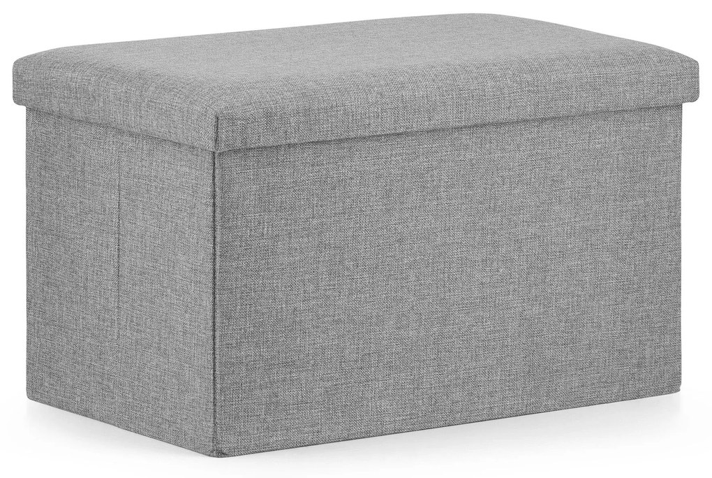 FURELA XL szürke összecsukható puff  60 x 38 x 38 cm