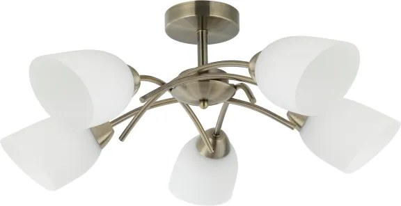 Felületre szerelhető csillár DONNA 5xE27/60W/230V patina