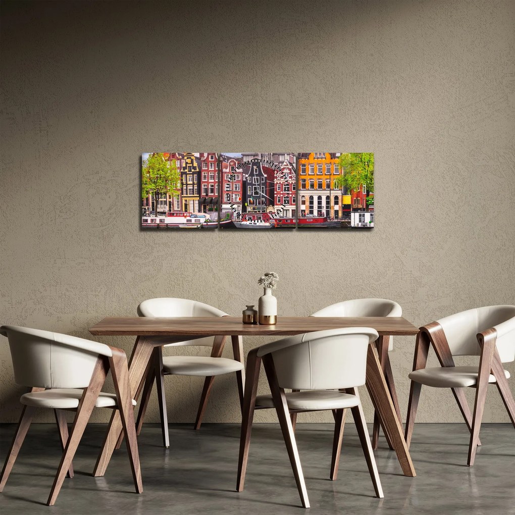 Kép - Amszterdam, táncházak (órával) (90x30 cm)
