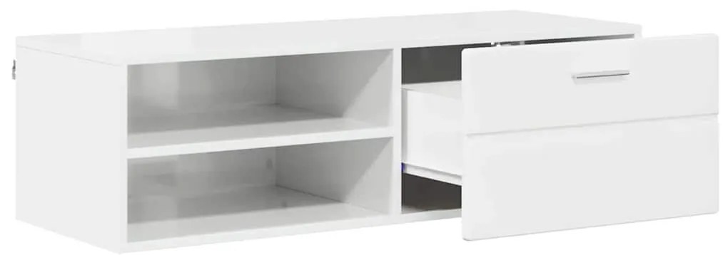 TV szekrény fiókkal Beton szürke 100.5 x 39 x 30 cm Faanyag