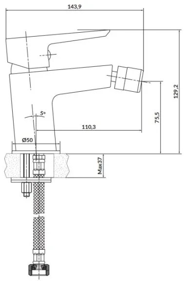 Cersanit S951-348 - Bidécsap MILLE fehér